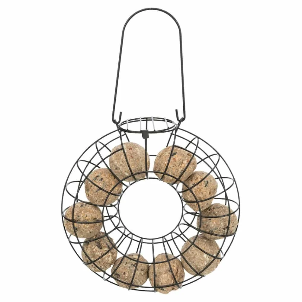 Sealbhóir Liathróidín Meise, cruinn, do 8 Liathróidín, Miotal, dubh-1