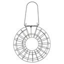 Sealbhóir Liathróidín Meise, cruinn, do 8 Liathróidín, Miotal, dubh-2