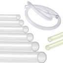 Silikonschlauch 1,0 x 3,0 mm IØ x AØ - 60° +/- 5° Shore A; transparent BfR &amp; FDA konform-0