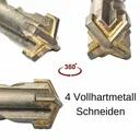 Hammerbohrer für SDS-MAX 4-Schneider Ø 35,0mm x 600mm Länge-1
