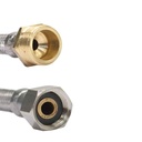 DN8 DVGW Sreangán Armúrtha le Clúdach Cruach Dhosmálta 1/2" AG x 3/8" ÜM 1000 mm-0