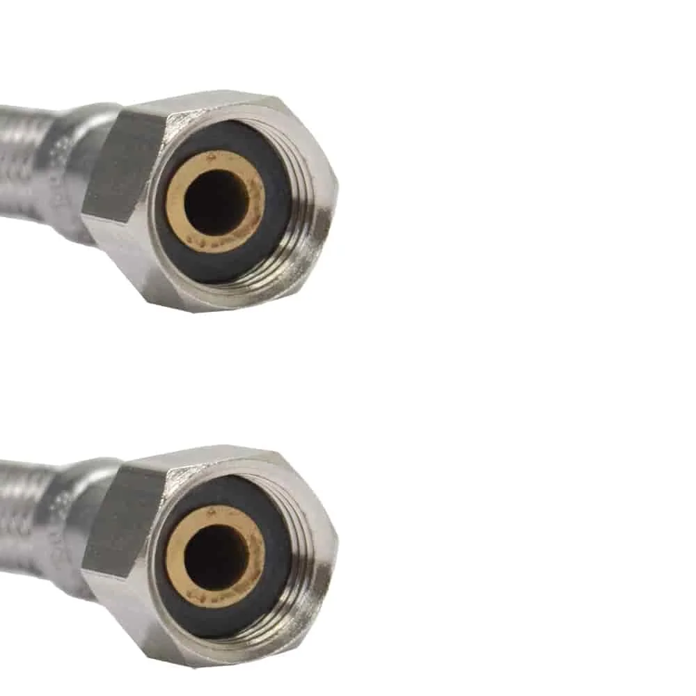 DN8 DVGW Píobán Armúrtha m. Cruach dhosmálta 3/8" ÜM x 1/2" ÜM 1000 mm-0