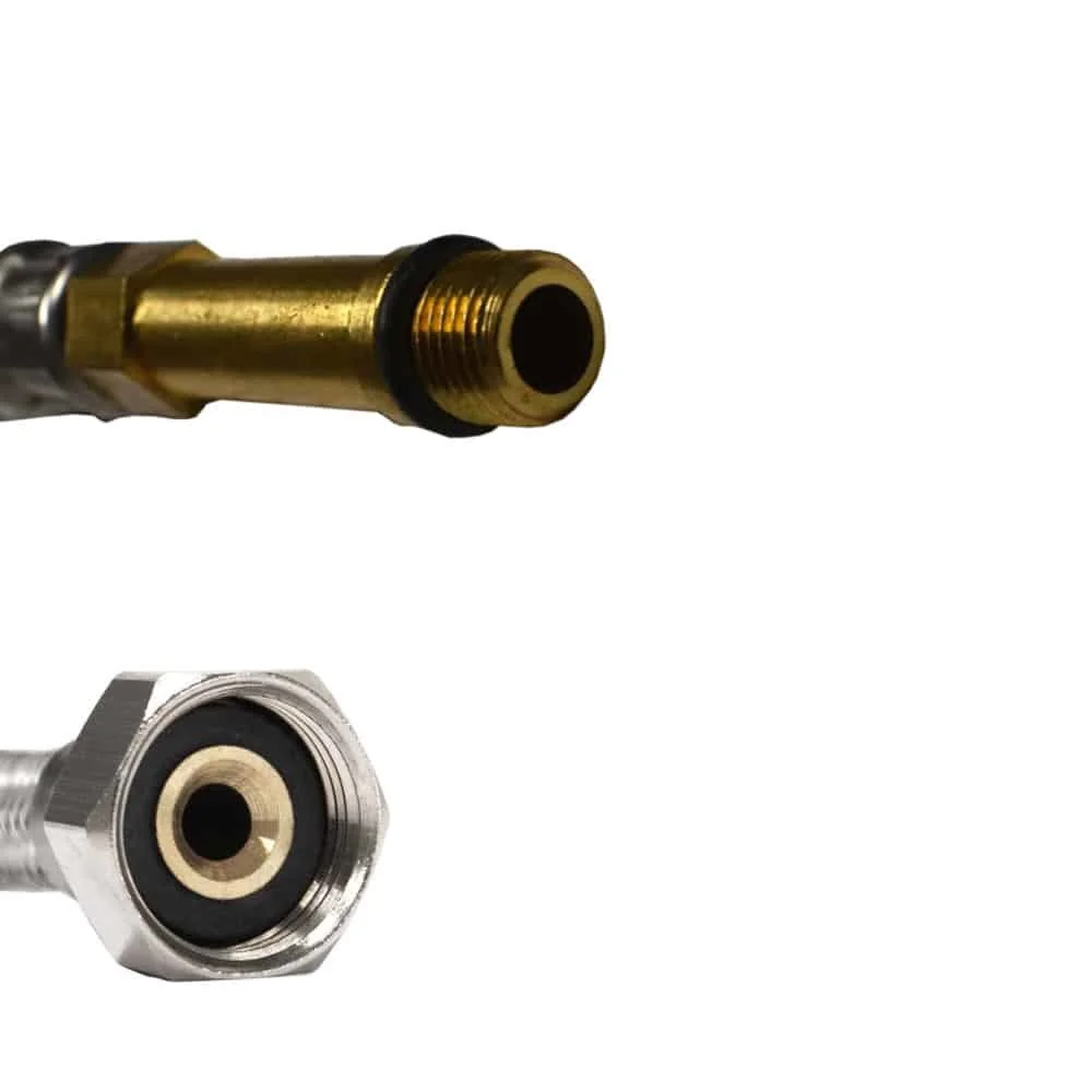 DN8 DVGW Píobán Armúrtha le Cúpláil Cruach Dhosmálta M10 Fada x 3/8" ÜM 500 mm-0