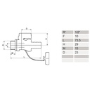 Comhla Liathróid KFE 1/2"-0