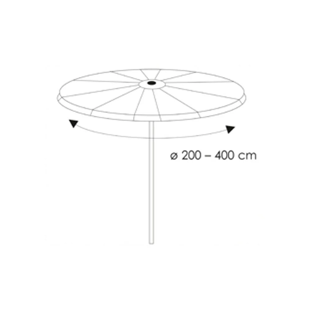 Clúdach cosanta trédhearcach Scáth Gairdín, Øca.200-400, ca.30x193-0