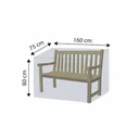 Clúdach Cosanta Deluxe Banc, thart ar 160x75x80-0