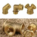 Brass threaded fittings in various designs-0