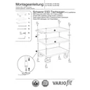 Trolley Trom ESD Trom le 3 Dhromanna Cineál XL + EasySTOP-0