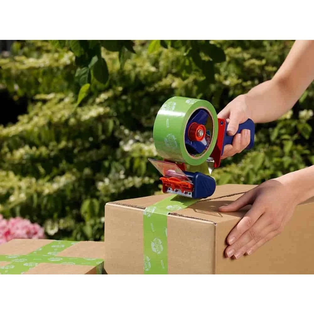 tesa tesapack Bannaí Pacáiste 58156 PP éiceolaíoch 50 mm x 66 m (glas)-0