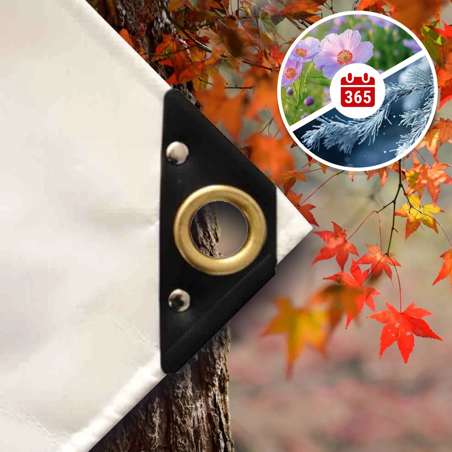 glas 650 g/m² PVC 5 x 7m (35m²) Clúdach-2