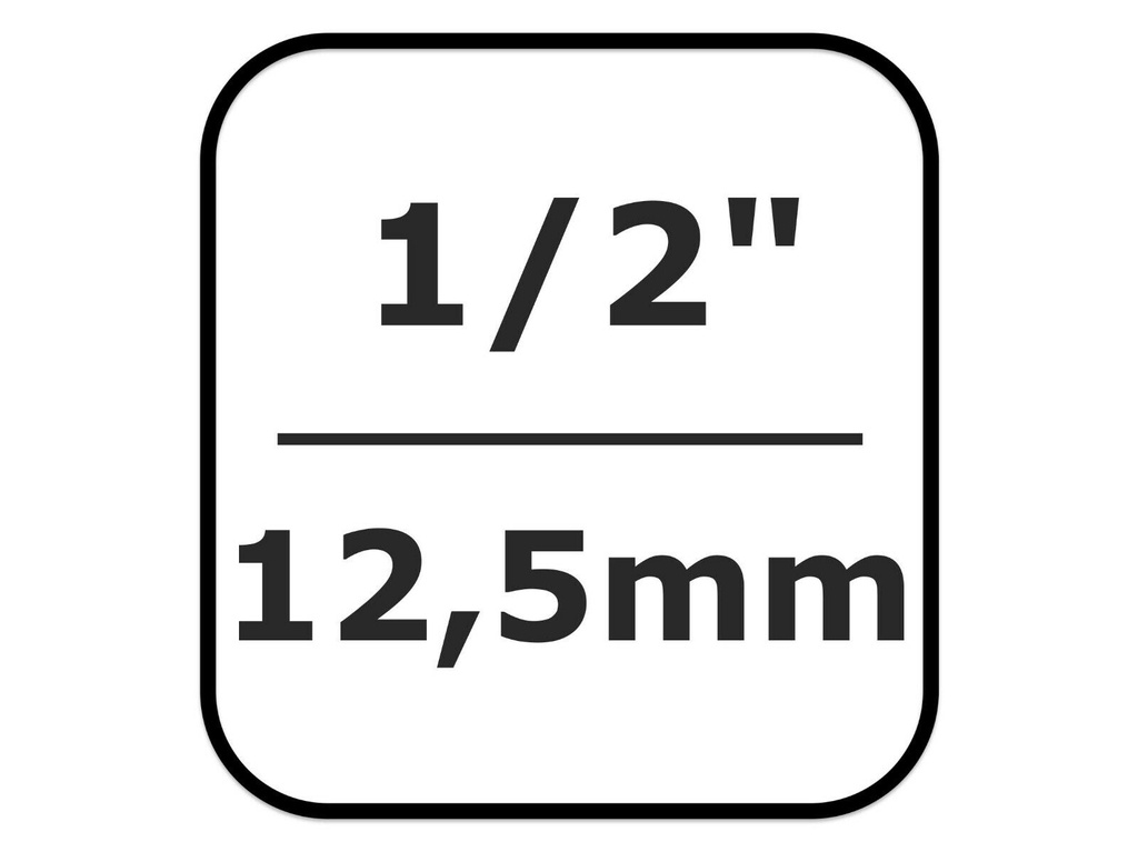 Impact-Socket Steckschlüsselsatz 1/2" 10-27mm 13tlg. (12 St.)