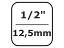 Impact-Socket Steckschlüsselsatz 1/2" 10-27mm 13tlg. (12 St.)