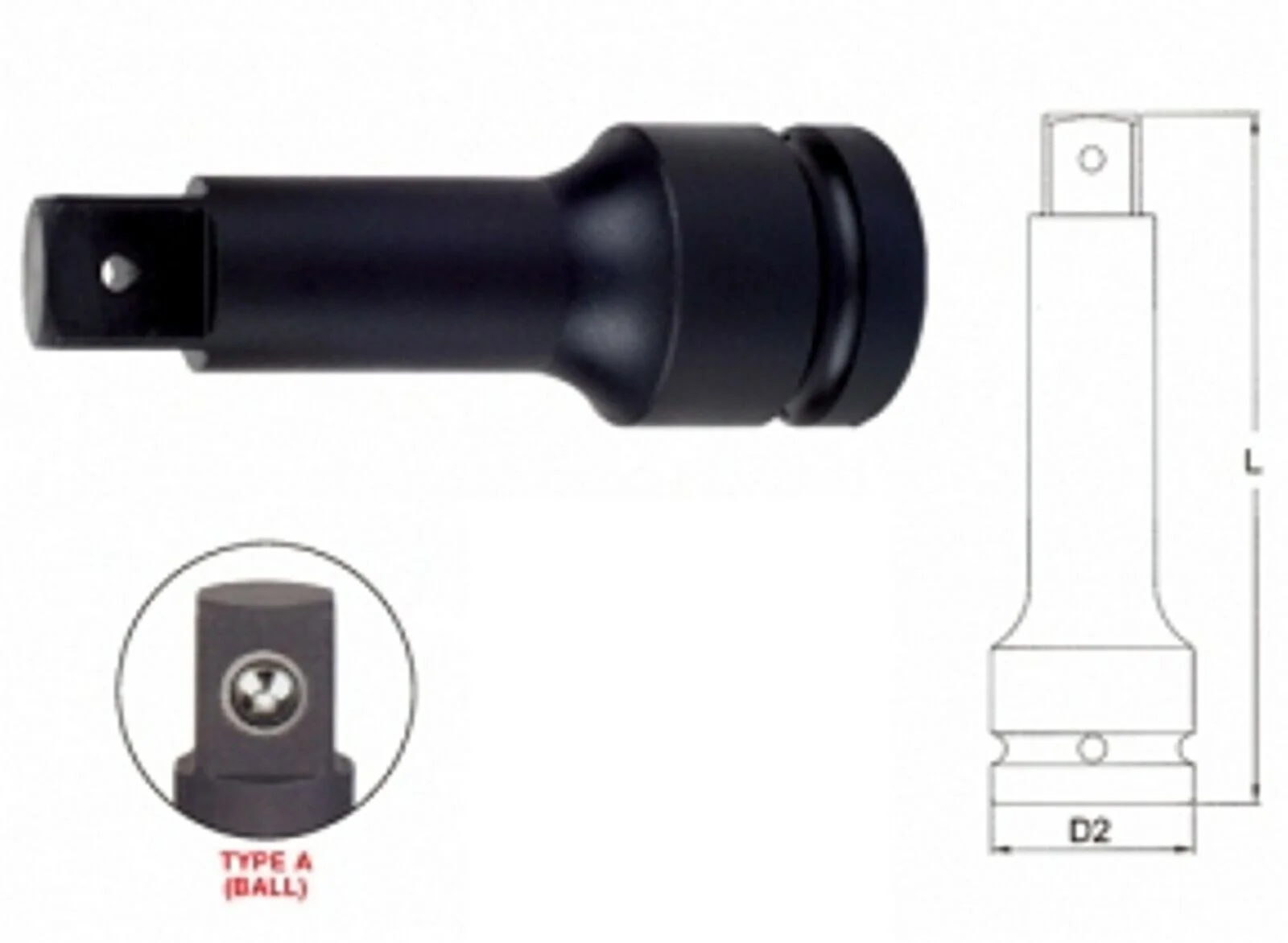 3/4" Schlagschrauber Verlängerung Cr-Mo 330mm (13")