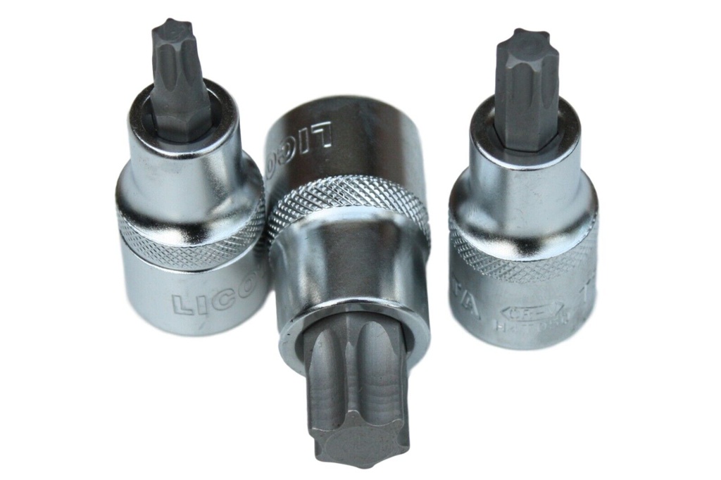 Industrie-Nuss-Set Torx T20-T60 9tlg. - 1/2" lang 55mm (12 St.)