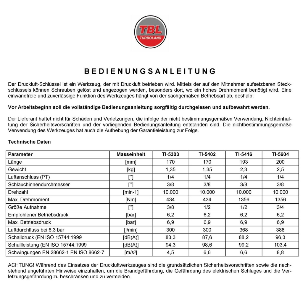 Schlagschrauber-Nuss SW 21 / l=150mm (10 St.)