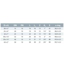 PVC - U Verschraubung Klebemuffe x IG 32 mm x 1"-2