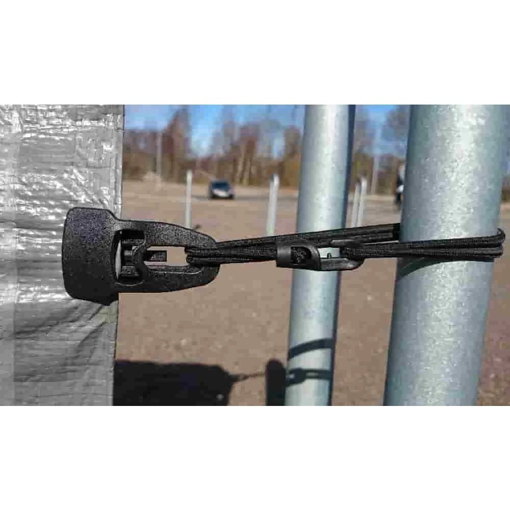 black fastening clip for films+fleeces+tarpaulins+fabrics, reusable-5