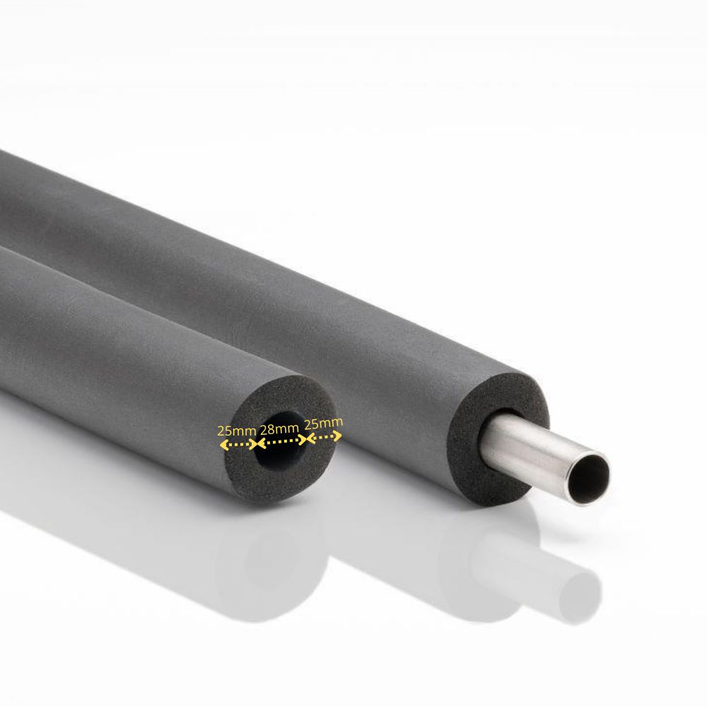 INSUL-TUBE® H PLUS Cautsiú 2m Insliú Píopa Ø 28 mm x 20 mm Insliú 100% GEG-0
