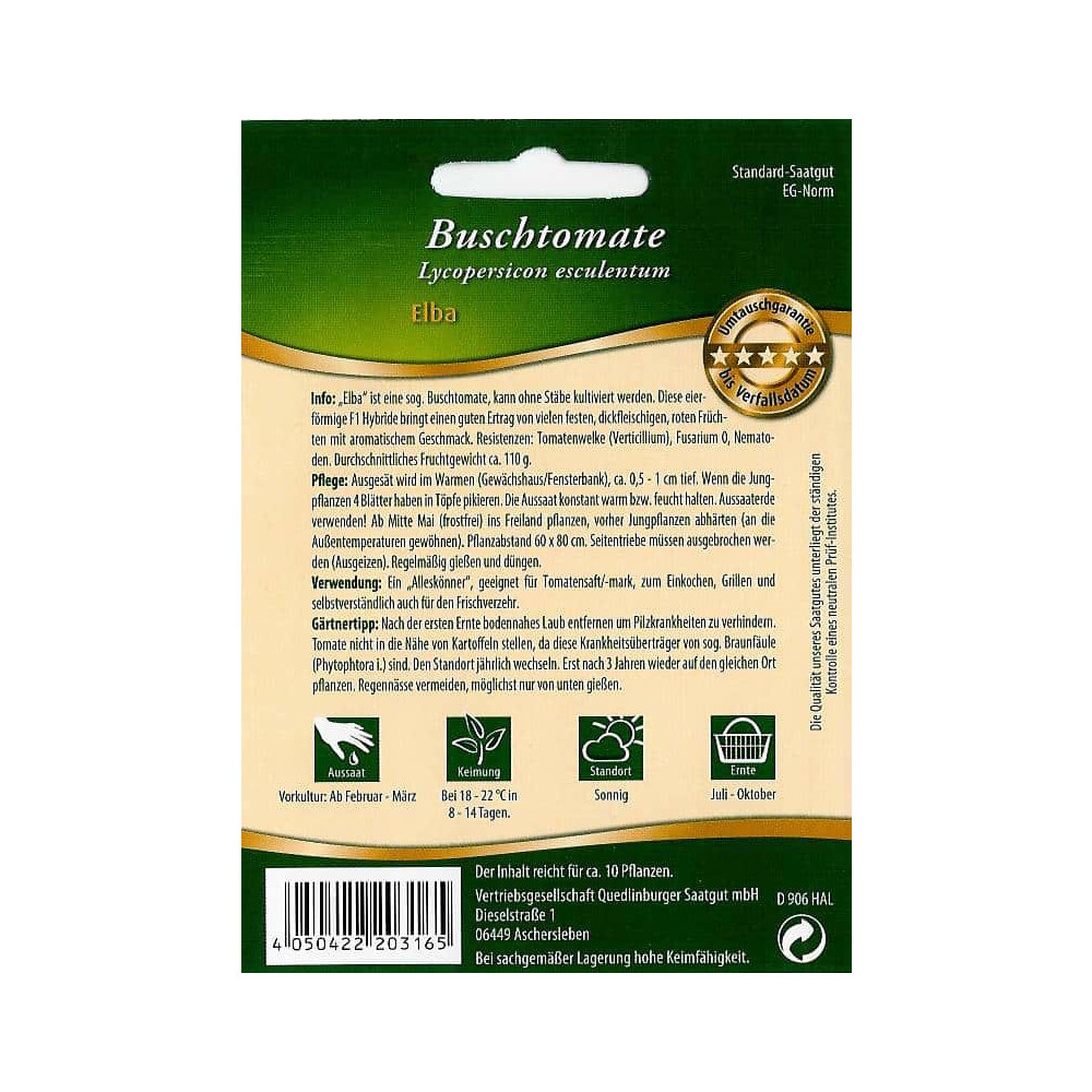 Buschtomate, Elba F1-0