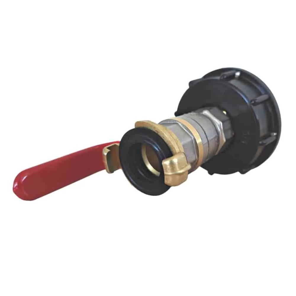 3/4" IG IBC Coimeádán S60 + Comhla Liathróide + Geka 3/4"-0