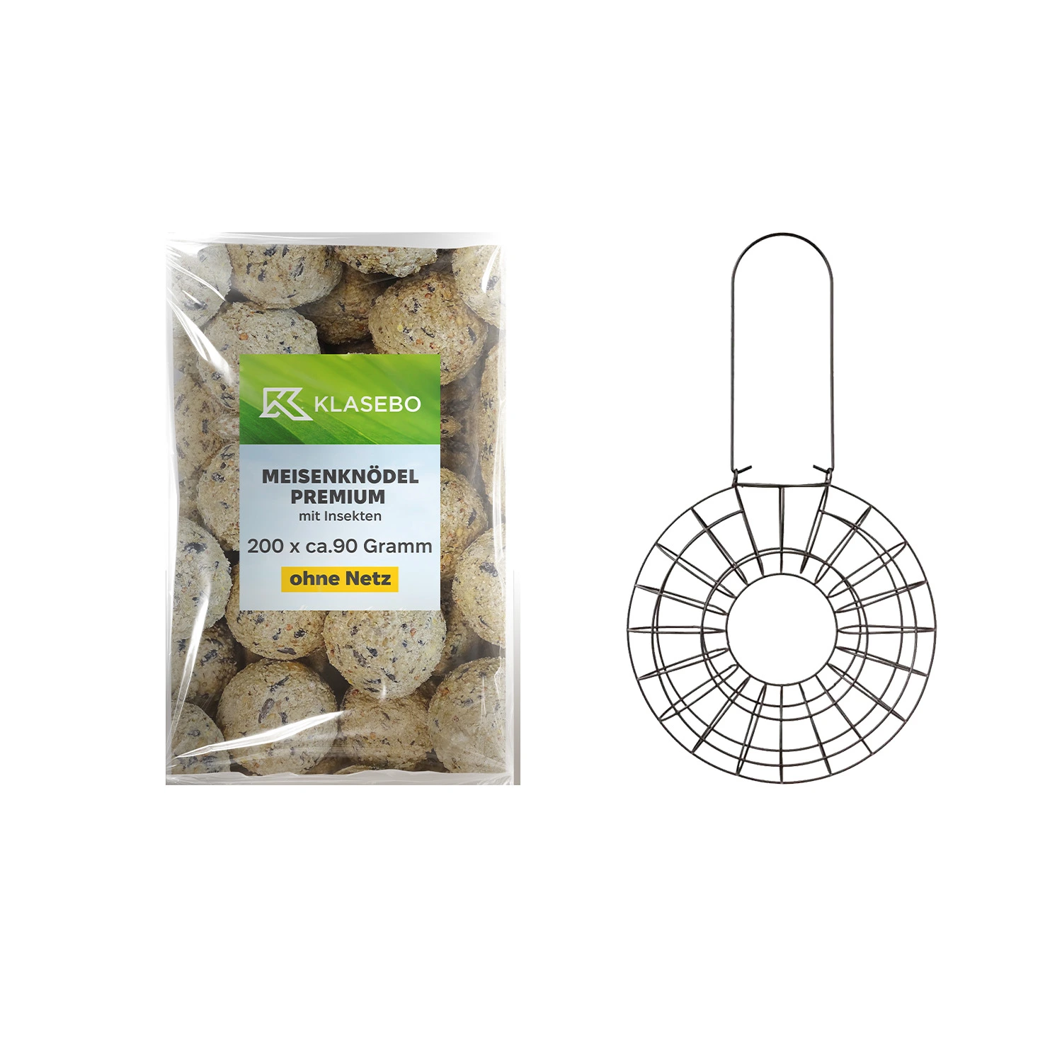 2-Meisenknödel Lover - Vogelfutter mit Meisenknödelhalter rund.webp