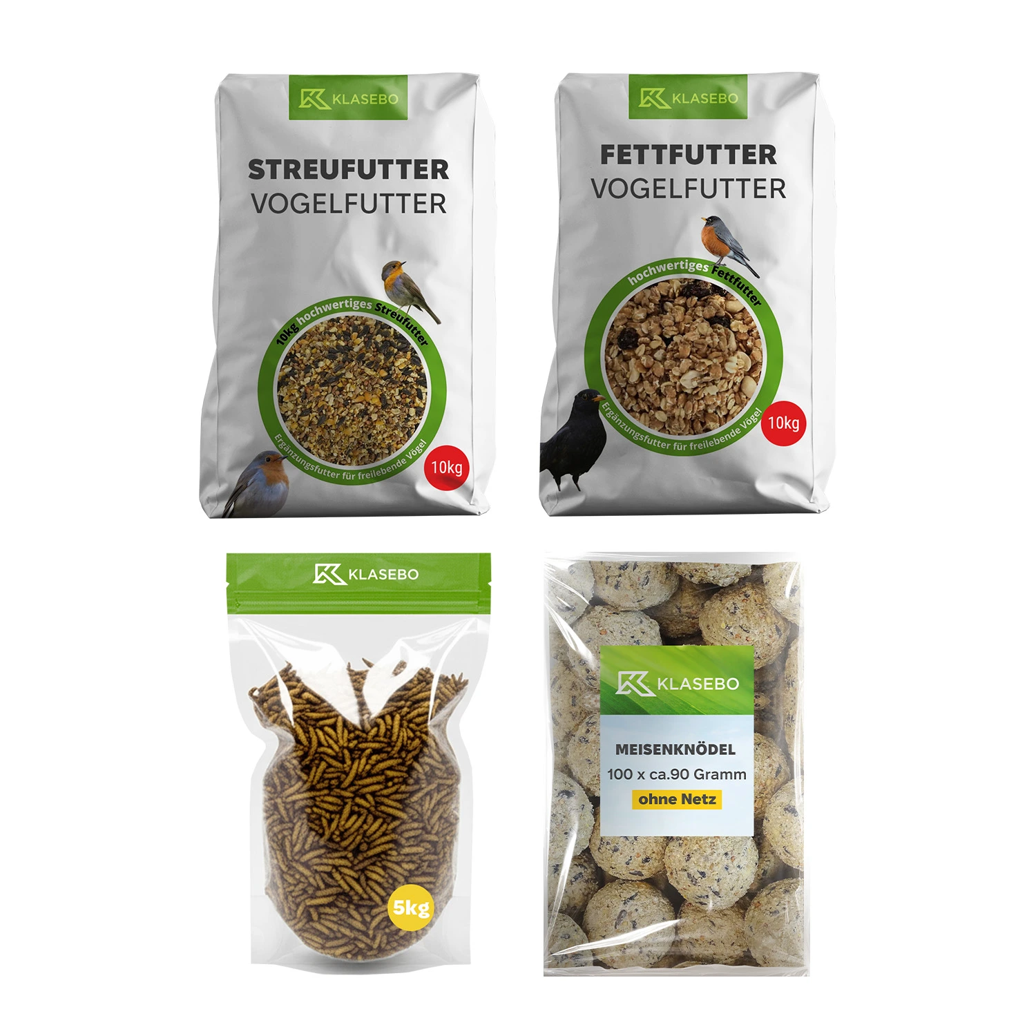 2-Set Für alle Gefiederten - Vogelfutter , wildvogelfutter.webp