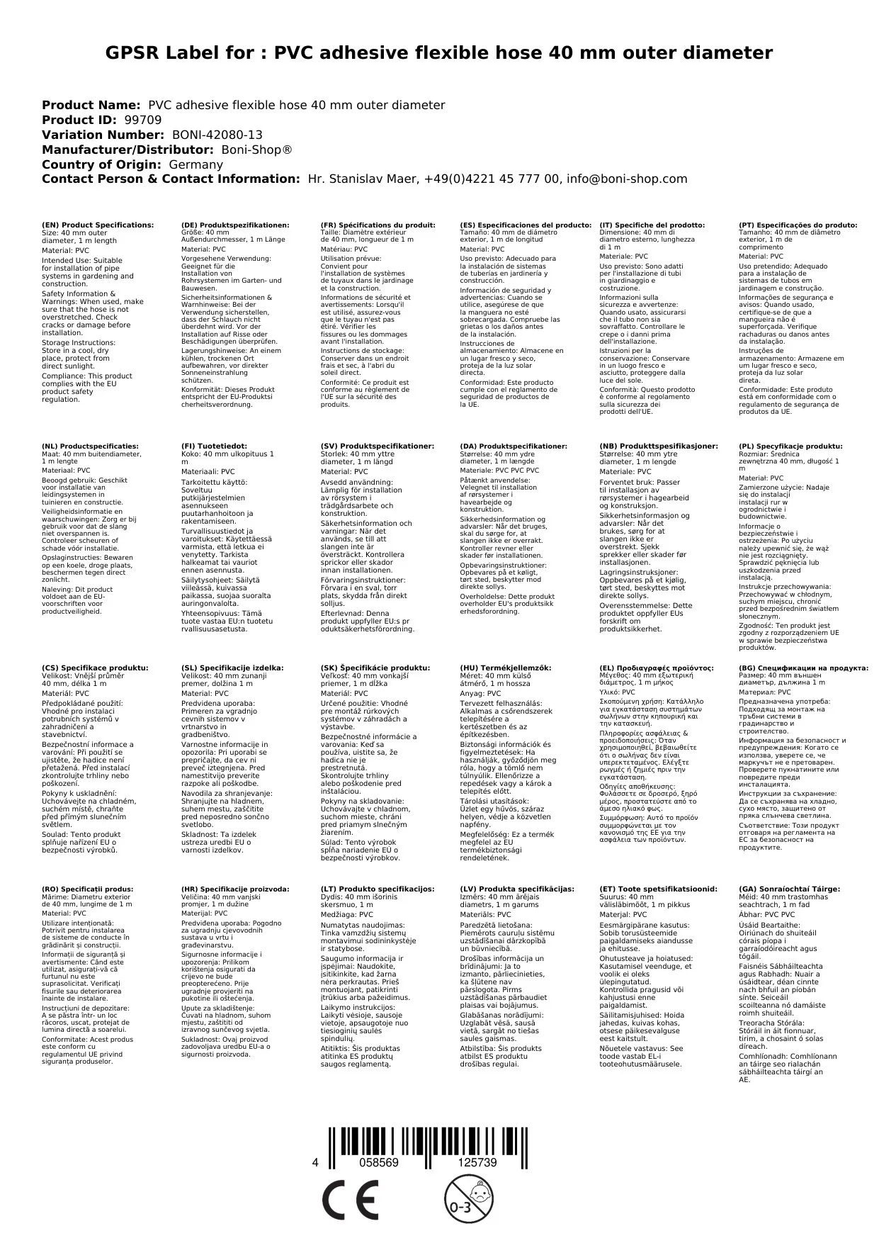 PVC Greamaithe- Solúbtha 40 mm Trastomhas Seachtrach-2