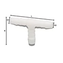 Ceanglóir píobáin Plaisteach T-Píosa 15 mm-0