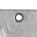 Scáthlán Scafall 1.60x10m, Bán, 150 g/m², Plána Tógála, Clúdach Scafall