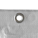 Tarpaulin Scafall 3.10 x 20 m, 150 g/m², Bán, Clúdach Cosanta Trom Dleachta