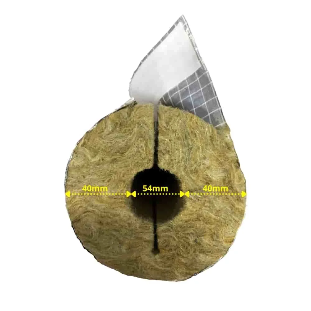 Insliú Píopaí Olann Carraig le Alúmanam, 54mm, 40mm Tiús, 1m
