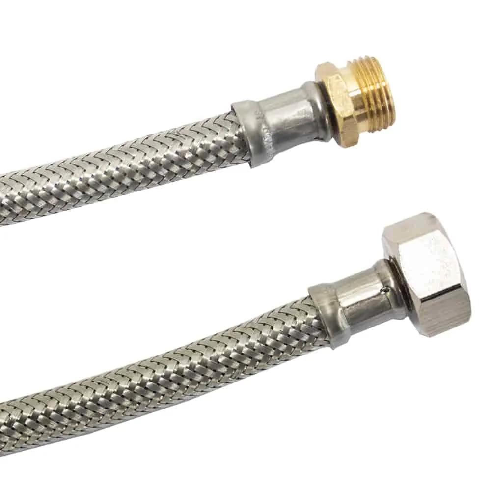 Píobán Armúrtha, Cruach Dhosmálta, Solúbtha, 3/8" AG x 1/2" ÜM, DN8, DVGW