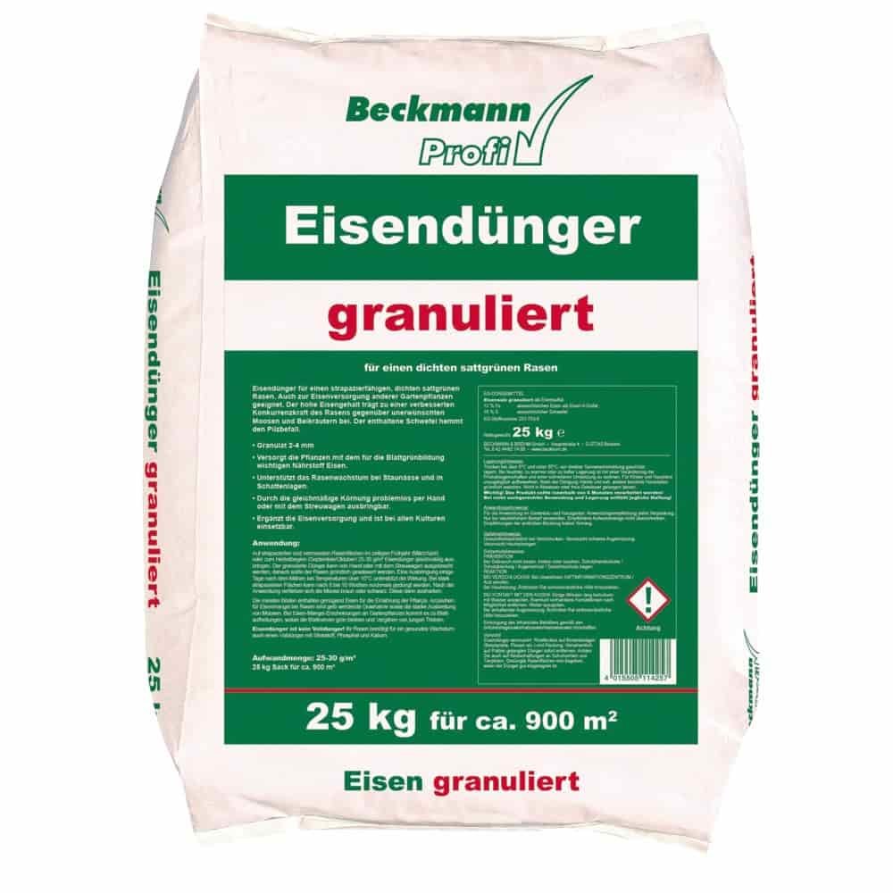 Leasach iarainn 25kg, Leasach iarainn gráinnithe 2-4mm, Leasach féir, do 900m²