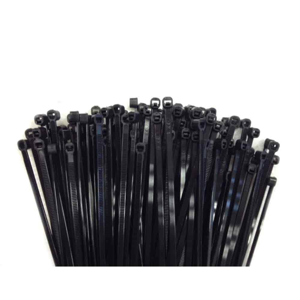 Ceangail Cábla Dubha 610mm, UV-Resistant, Pacáiste 100
