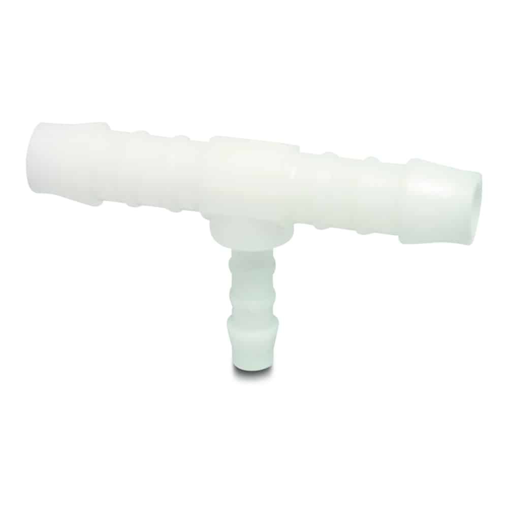 Ceanglóir Píobáin T-Stück Laghdaithe, Feistiú Plaisteach 12mm/6mm