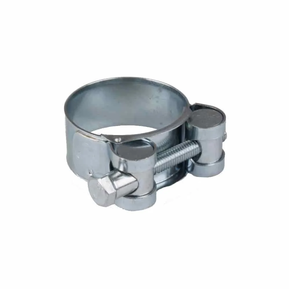 Clamp Píobáin Tromshaothair, Cruach Galvanized 26-28mm