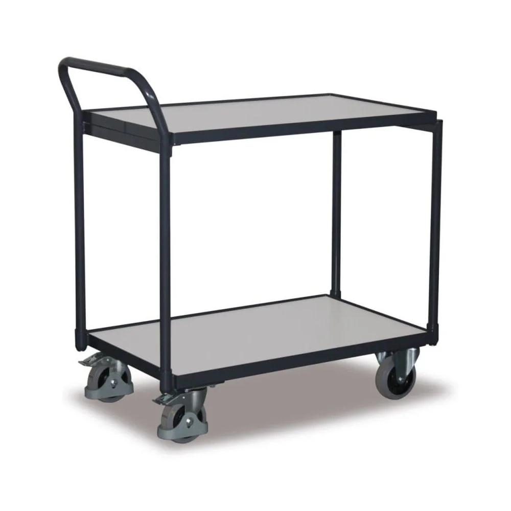 ESD Table Trolley with 2 Shelves, EasySTOP