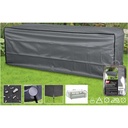 Clúdach Troscáin Gairdín Deluxe le haghaidh Tolg Ratán 3 Shuíochán, Abdeckplane Aimsirdhíonach 220x80x80 cm