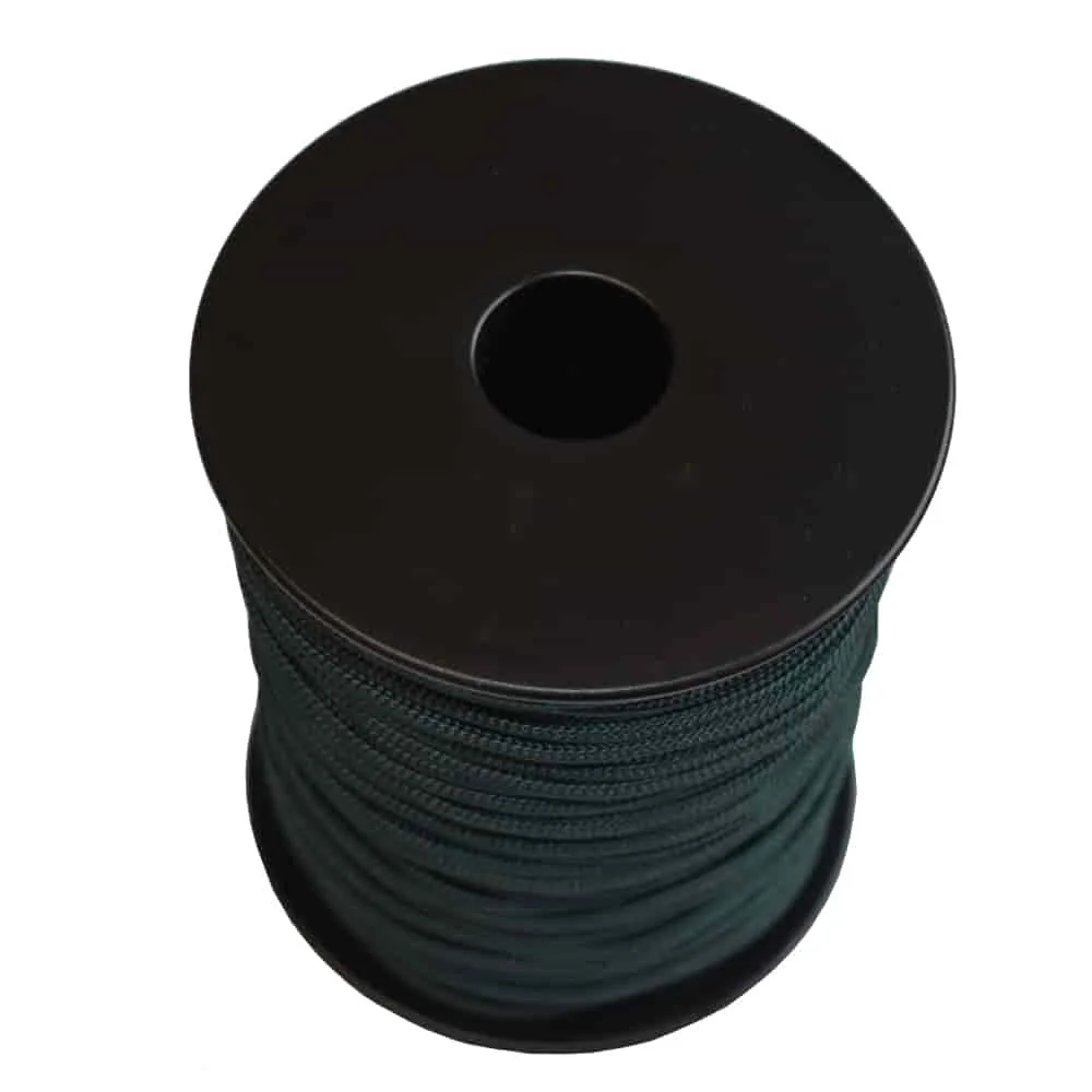 Corda PP 2.5mm Schwarzgrün 160m - Reißfeste Befestigungskordel