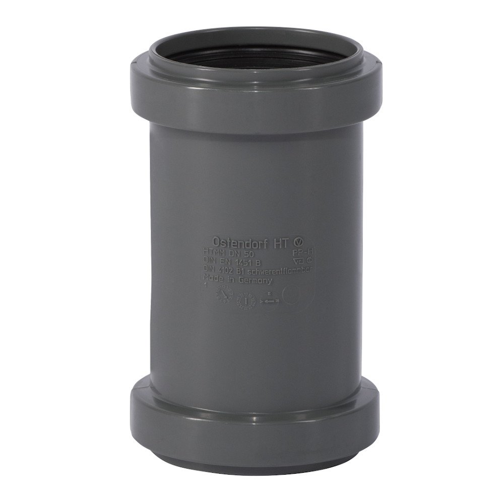 HTsafeMM Doppelmuffe DN 50, Píopa Séarachais HT, Feistiú Píopa