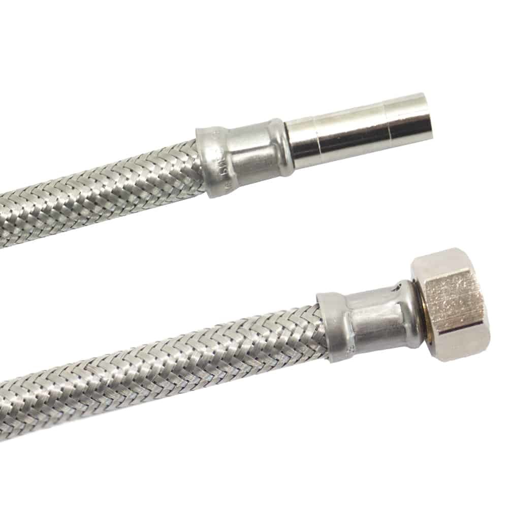 Píobán Armúrtha DN8 Cruach Dhosmálta 3/8" 1000mm Uisce Óil DVGW