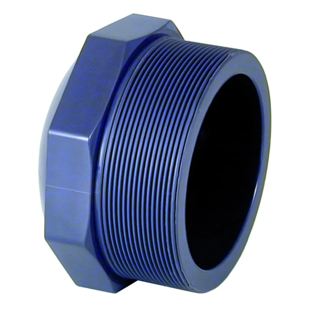 Caipín PVC-U le snáithe seachtrach 1" PN10