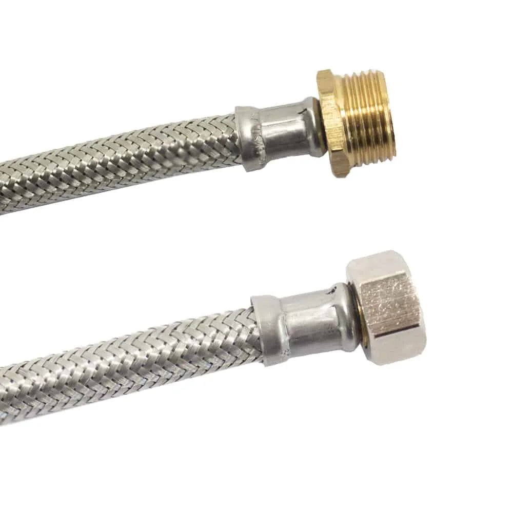 Píobán Armúrtha DN8 le Cruach Dhosmálta 1/2" AG x 3/8" ÜM 1500mm