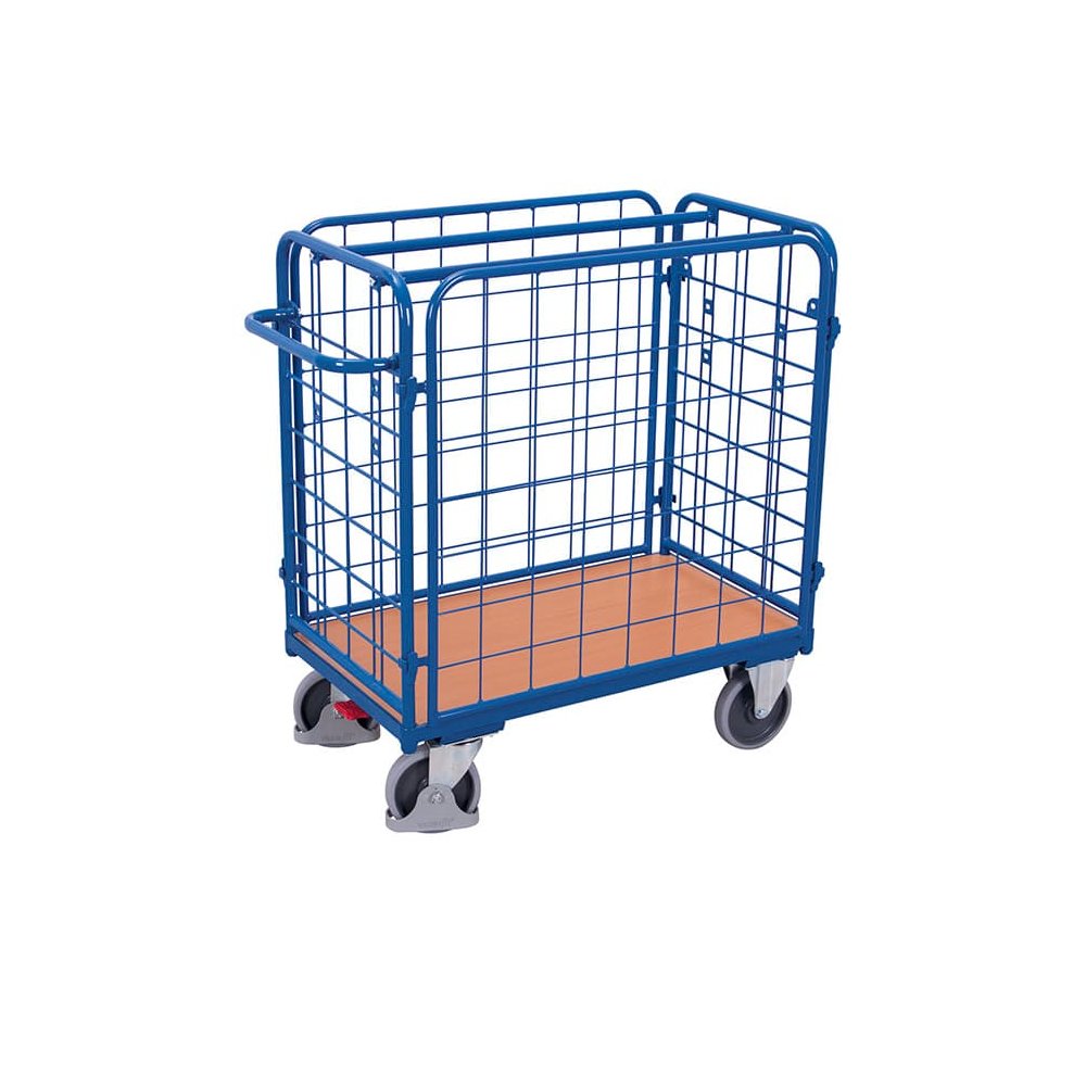Tralaí Iompair Ceithre Bhalla Íseal le EasySTOP, 400 kg