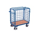 Tralaí Iompair Ceithre Bhalla Íseal le EasySTOP, 400 kg