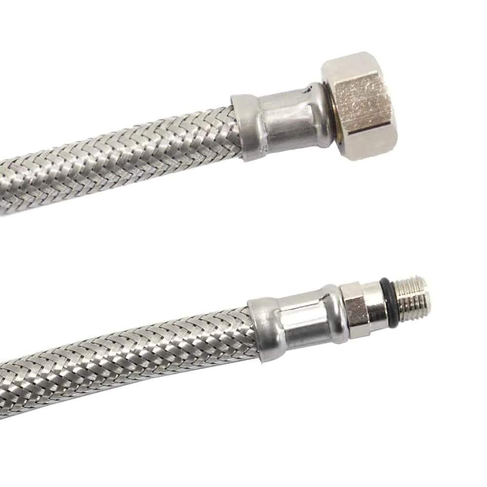 Píobán Armúrtha, Cruach Dhosmálta, Solúbtha, DN8, M10, 3/8", 1000mm, DVGW