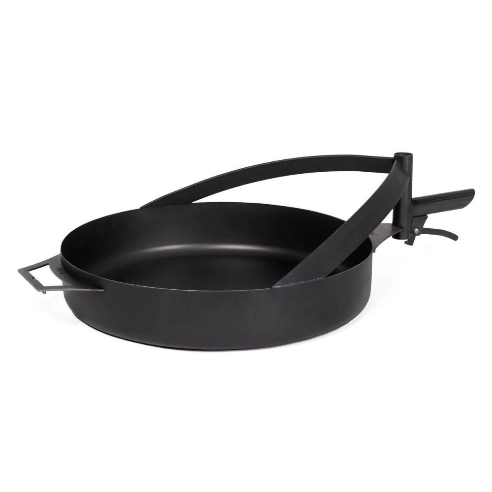 Pan Friochta Dóiteáin 50cm, Grillphanna Cruach Nádúrtha