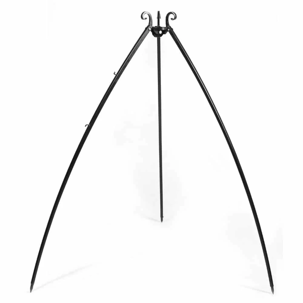 Grill Tripod, Outdoor Fire Pit, 200cm, Steel, Adjustable Height