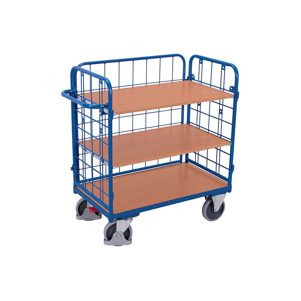 Tralaí Trí Bhalla 500kg, le 3 Seilfeanna, Cineál XL, EasySTOP