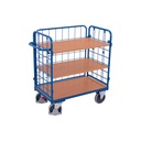Tralaí Trí Bhalla 500kg, le 3 Seilfeanna, Cineál XL, EasySTOP
